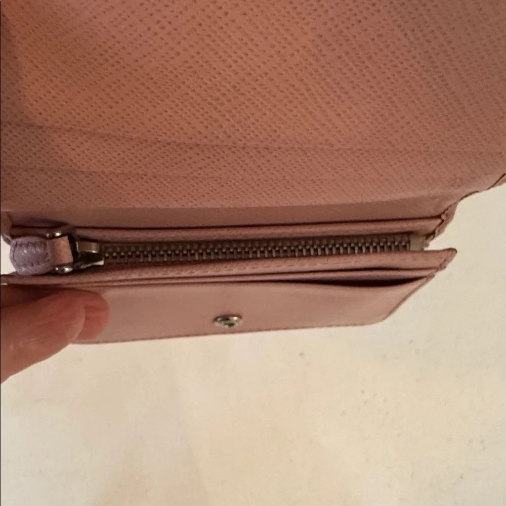 Prada Pink Saffiano Leather Wallet